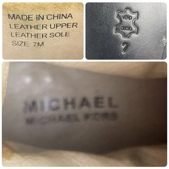 MICHAEL Michael Kors Heeled Moto Boot Black Leather 7 - Picture 8 of 13